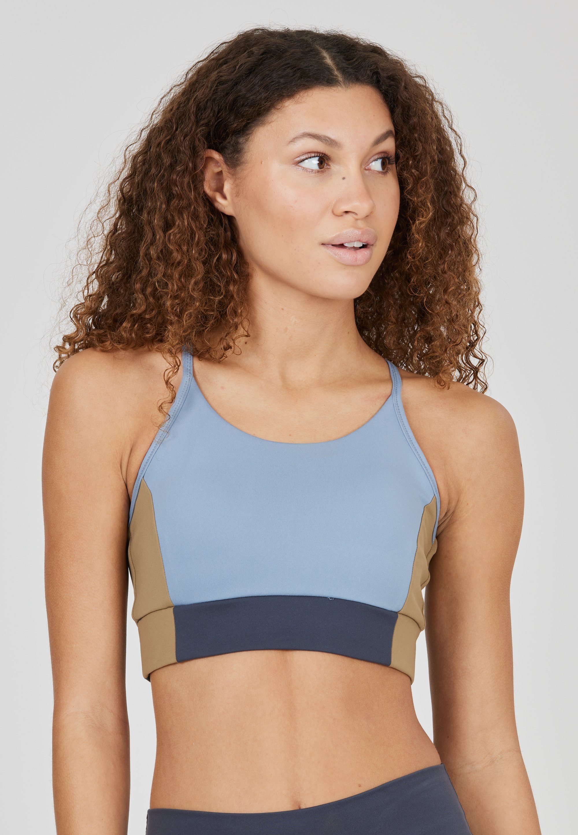 ATHLECIA Sport-BH Sukey mit feuchtigkeitsregulierender Funktion hellblau-blau