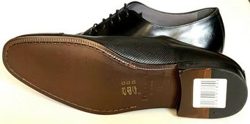 Pollini Herren Schuhe, Pollini Herren Business Schuhe, Leder Schwarz Schnürschuh