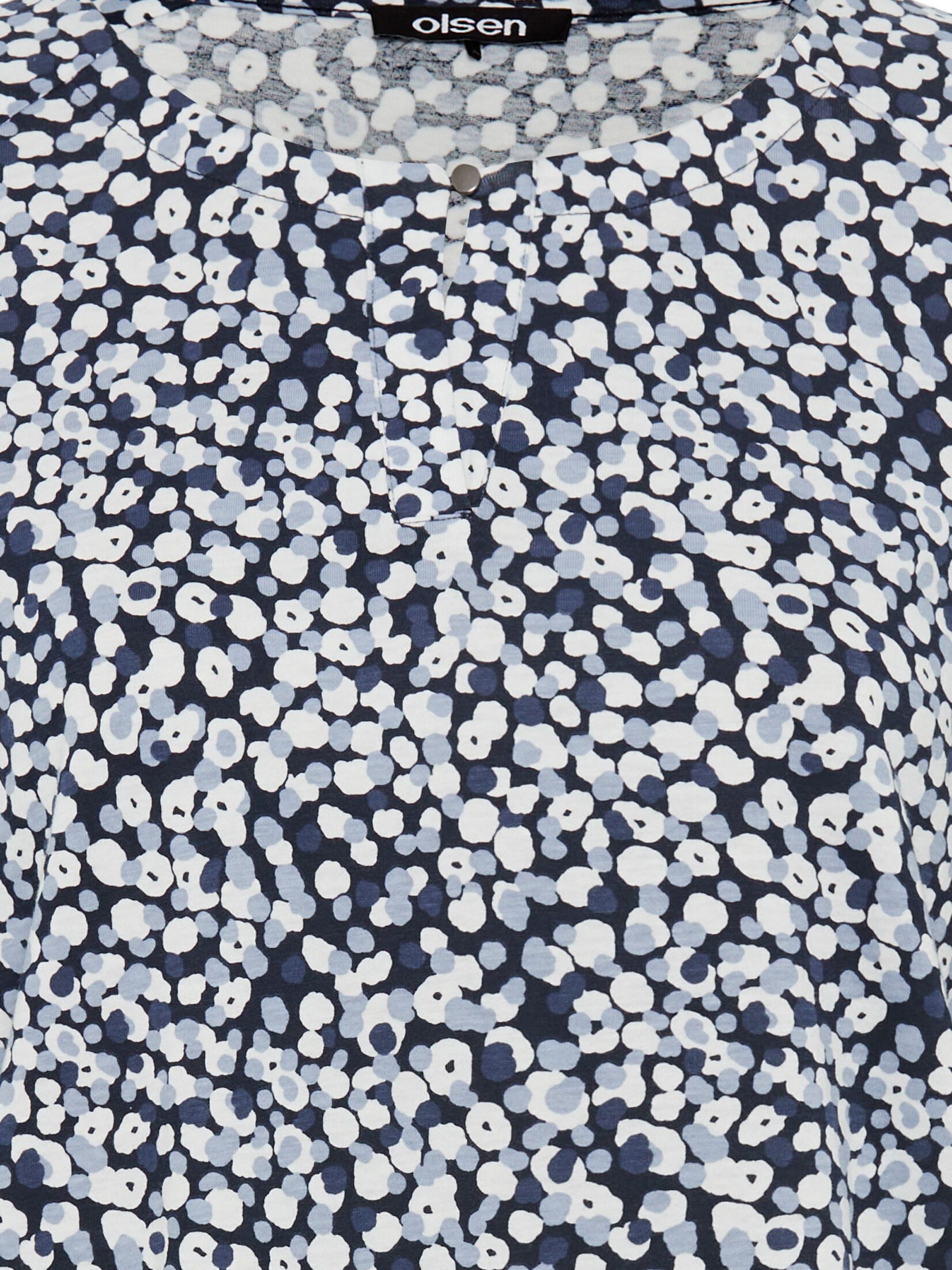 Olsen Print-Shirt (1-tlg) locker figurumspielend, mit elastischem Saum