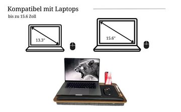 Mahya Laptoptisch Laptopkissen Bettisch Knietablett mit Mauspad (Laptoptisch)