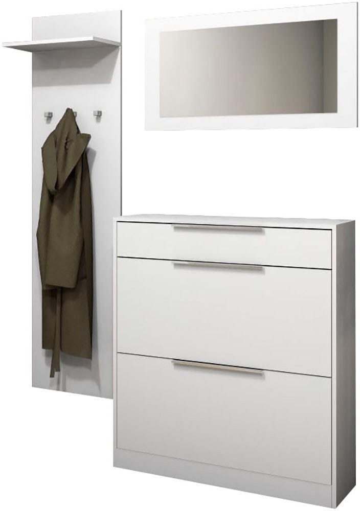 borchardt Möbel Garderoben-Set Oliva, Schuhschrank, Spiegel, Garderobenpane günstig online kaufen