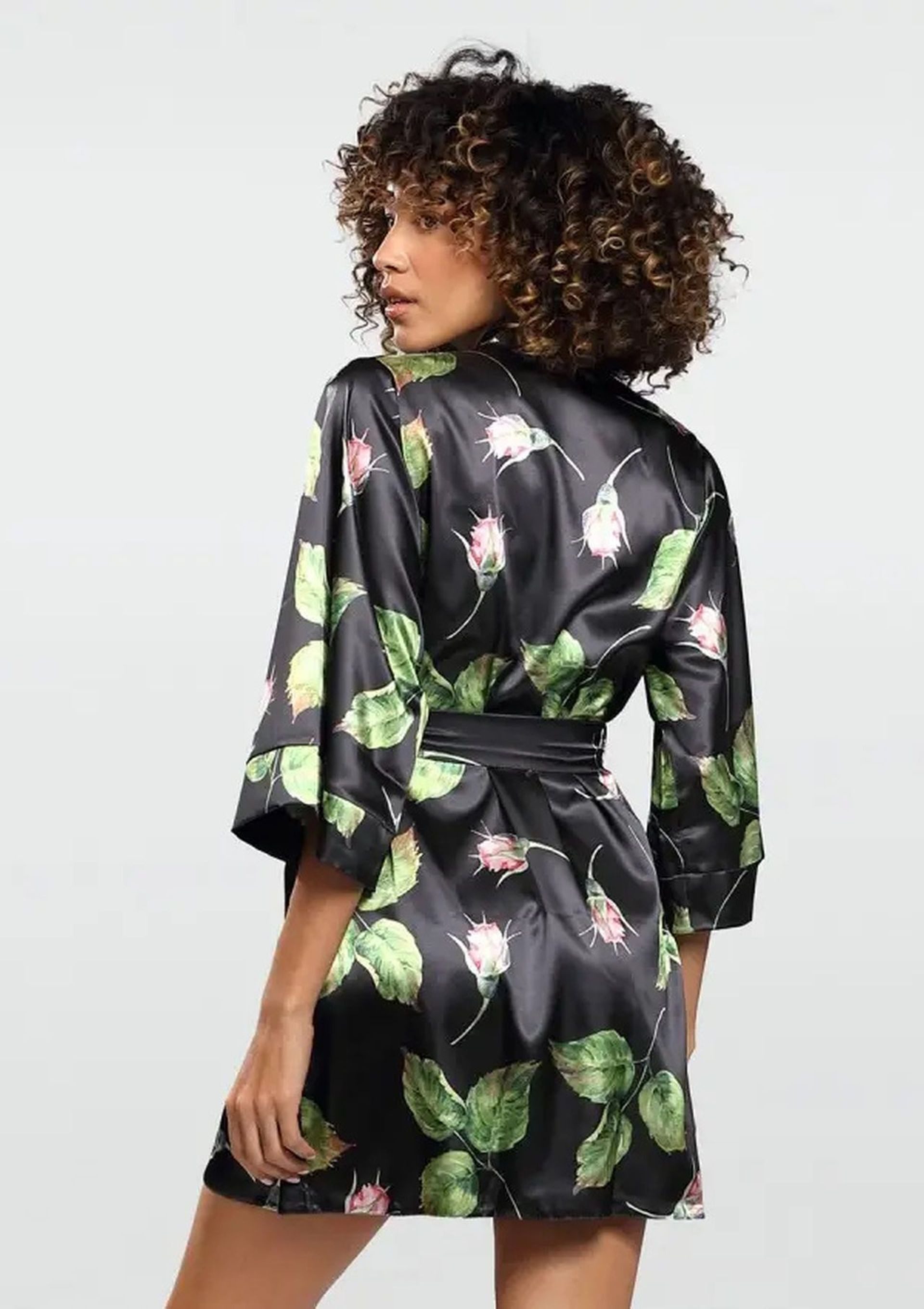 DKaren Morgenmantel Damen Morgenmantel Satin Kurz günstig online kaufen