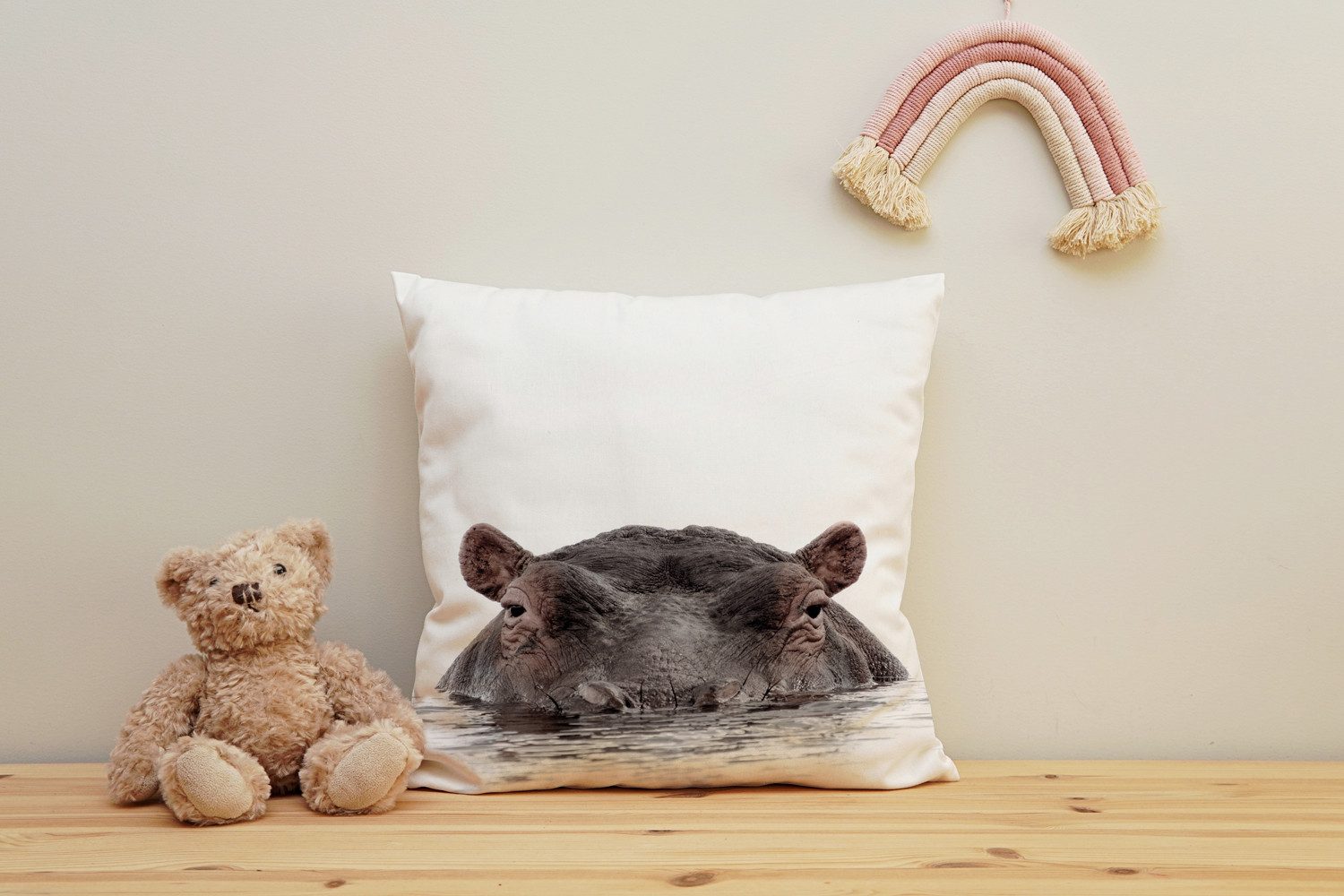 Dekokissen Flußpferd