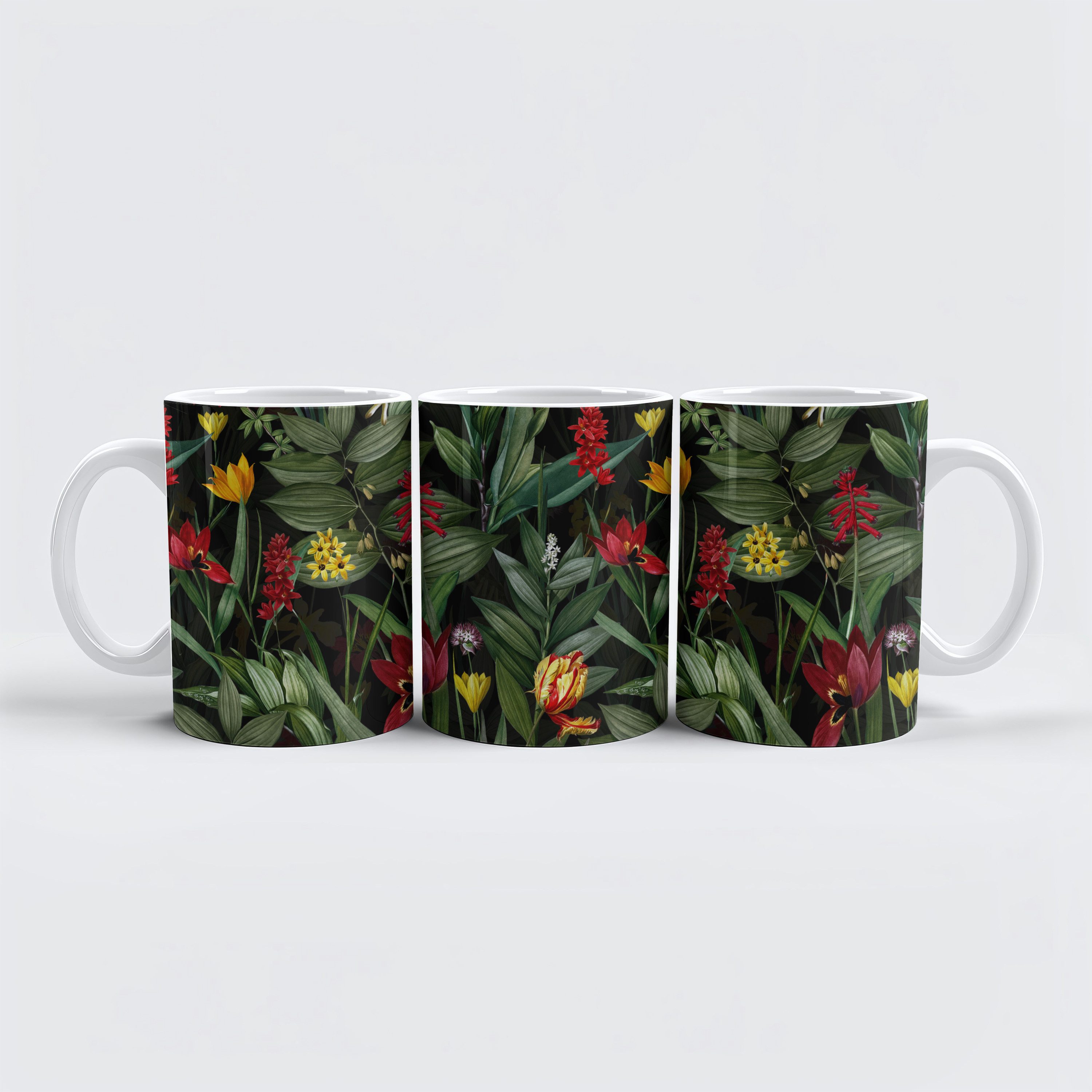 raxxa Tasse "Dschungel-Nächte in Vintage- Mitternachtszauber", 1-tlg., Keramik