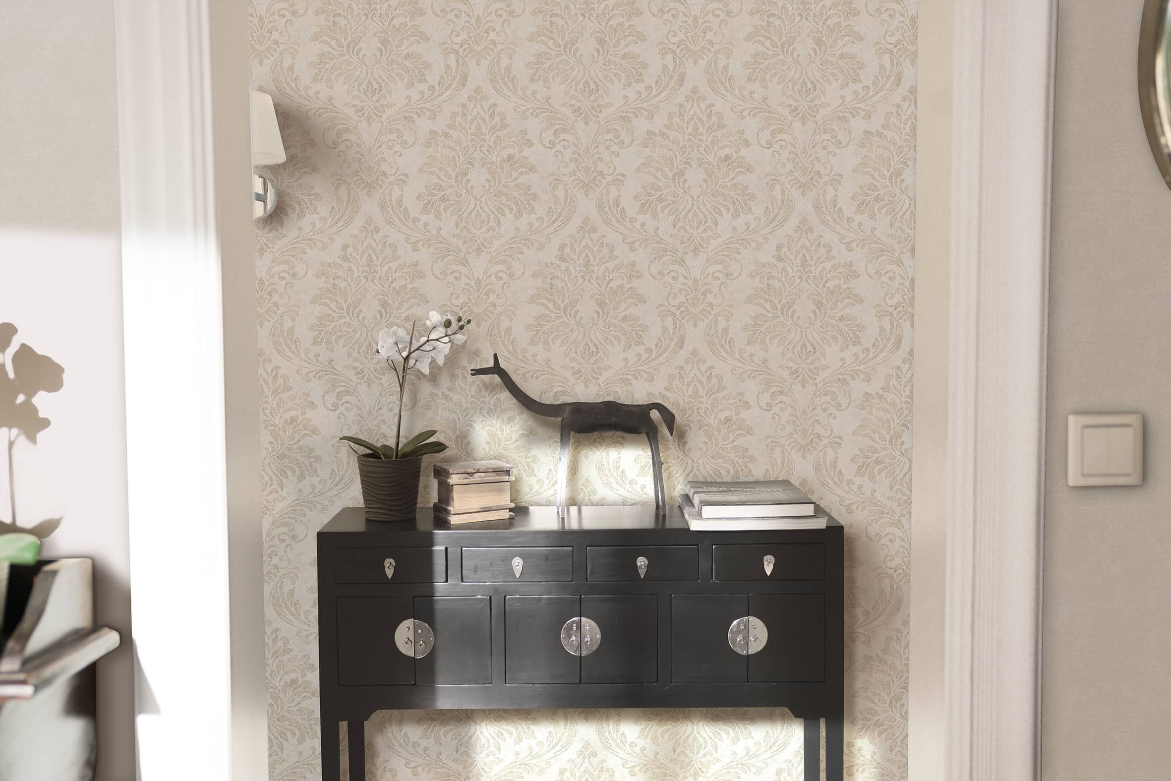 Marburg Vliestapete GZSZ Tapete 34812, glatt, ornamental, moderne Tapete für Wohnzimmer Schlafzimmer Küche – Bild 5 von 5