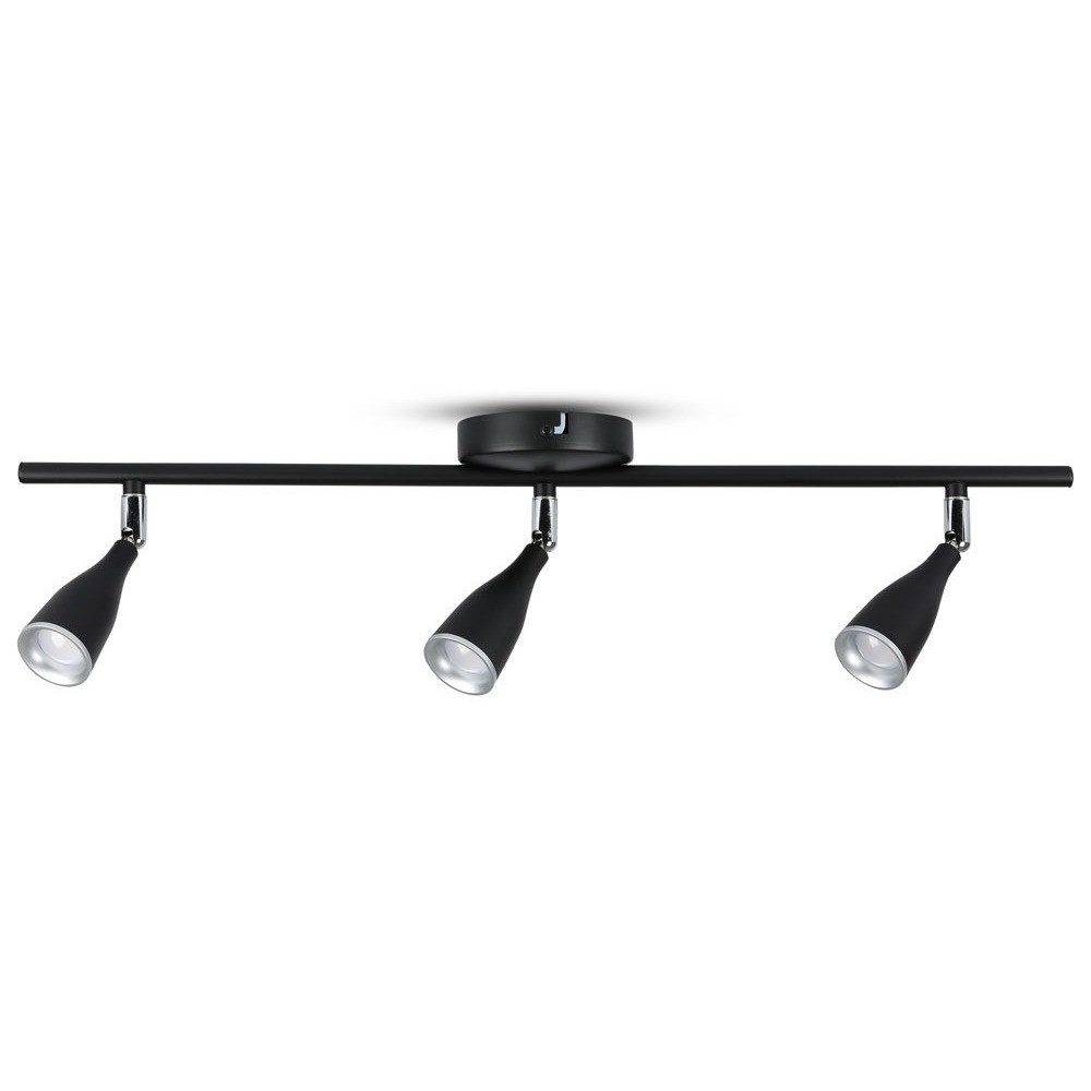 V-TAC LED Deckenleuchte, LED-Leuchtmittel fest verbaut, Warmweiß, LED Deckenleuchte Metall schwarz 3-Flammig Warmweiß 3000K L