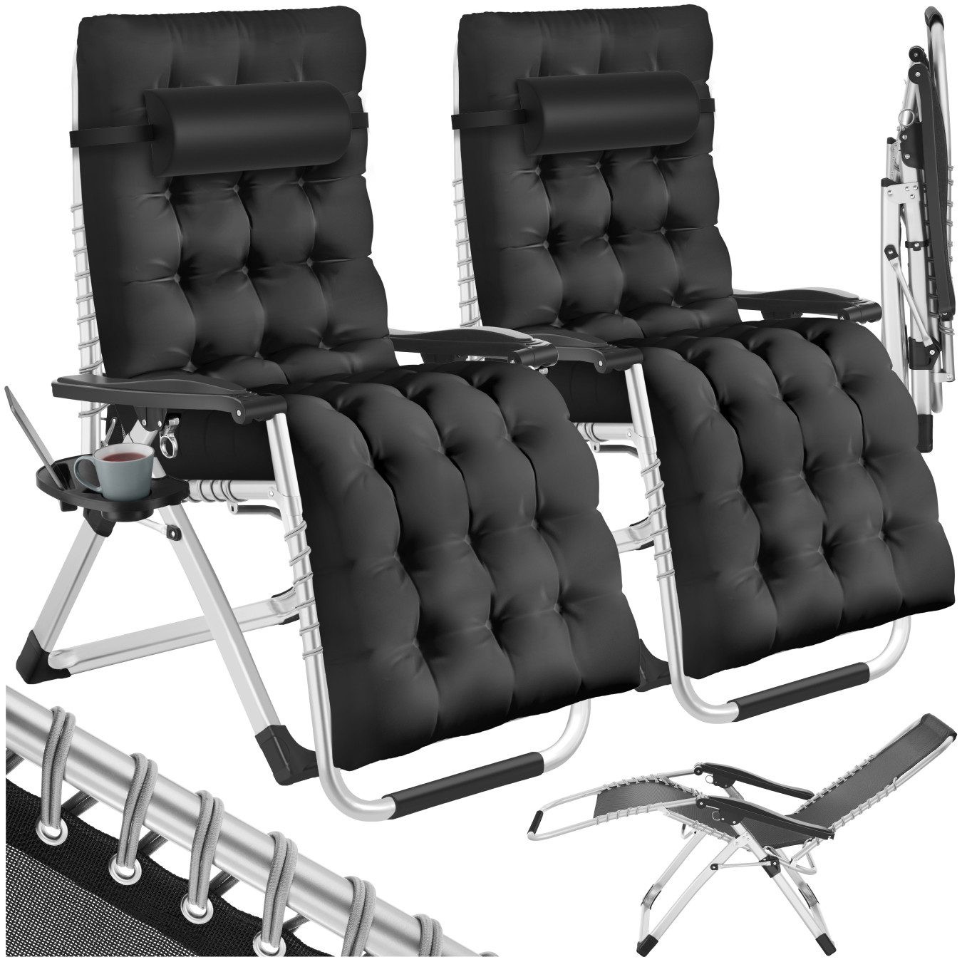 tectake Gartenstuhl Sonnenliege (Set, 2 St), günstig online kaufen