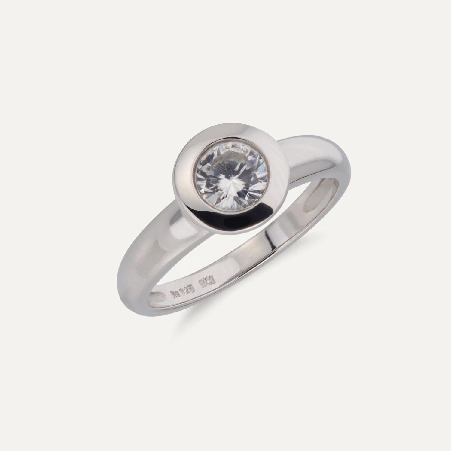 Sogni d'oro Solitärring Weißtopas, Silber 925