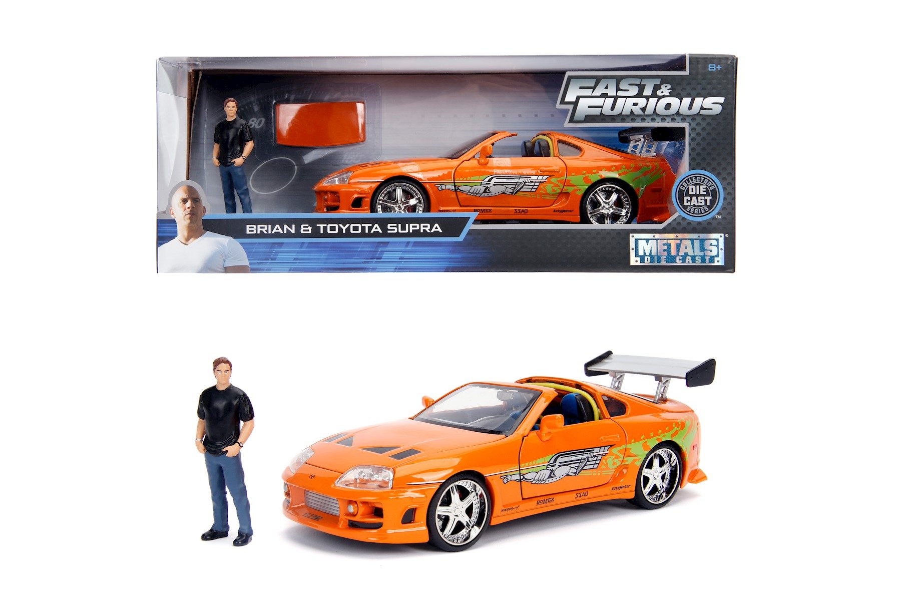 JADA Modellauto Jadatoys Fast & Furious Brian s 1995 Toyota Supra 1:24 Modellauto