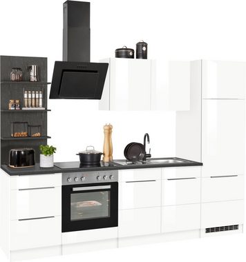 Kochstation Küchenzeile KS-Brindisi, mit E-Geräten, Breite 270 cm