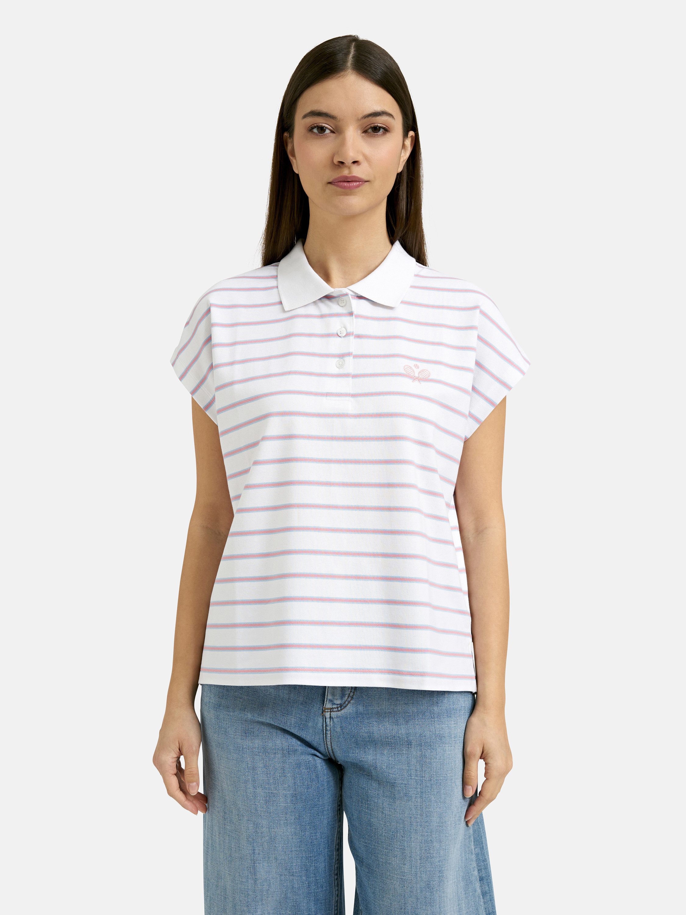 Smith & Soul Poloshirt mit überschnittener Schulter