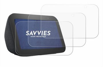 Savvies Schutzfolie für Amazon Echo Show 5 (3. Gen), Displayschutzfolie, 18 Stück, Folie klar