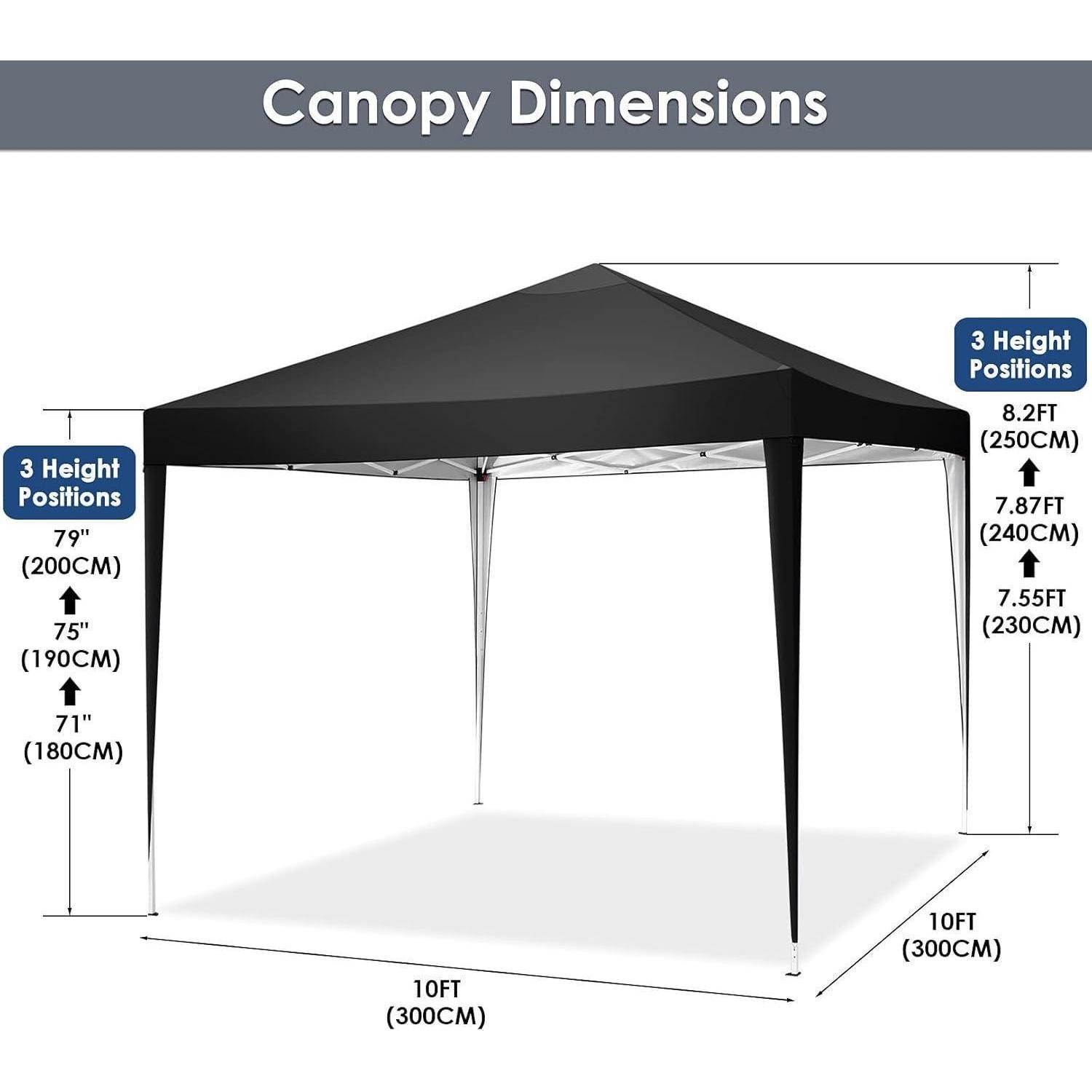 COBIZI Faltpavillon Pavillon 3x3m Wasserdicht Stabil Popup Faltpavillon Partyzelt Bierzelt
