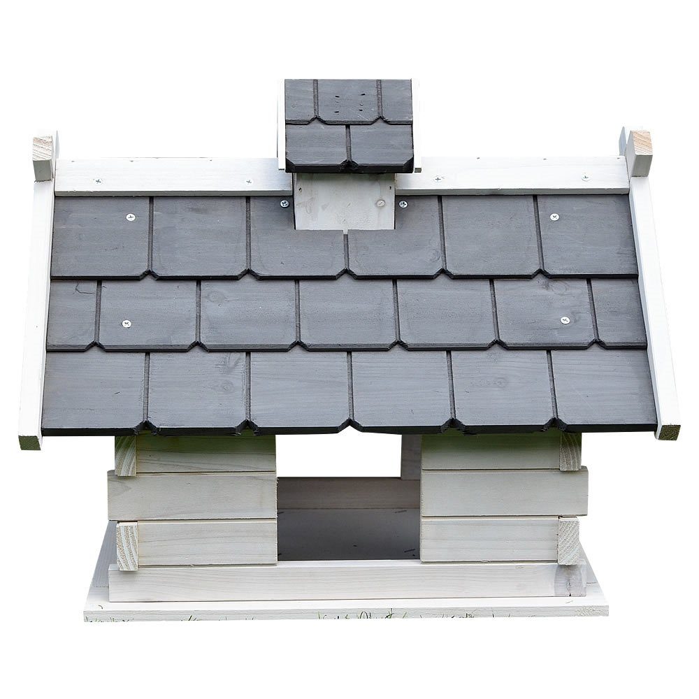 Feel2Home Vogelhaus Vogelvilla in Grau Weiß günstig online kaufen