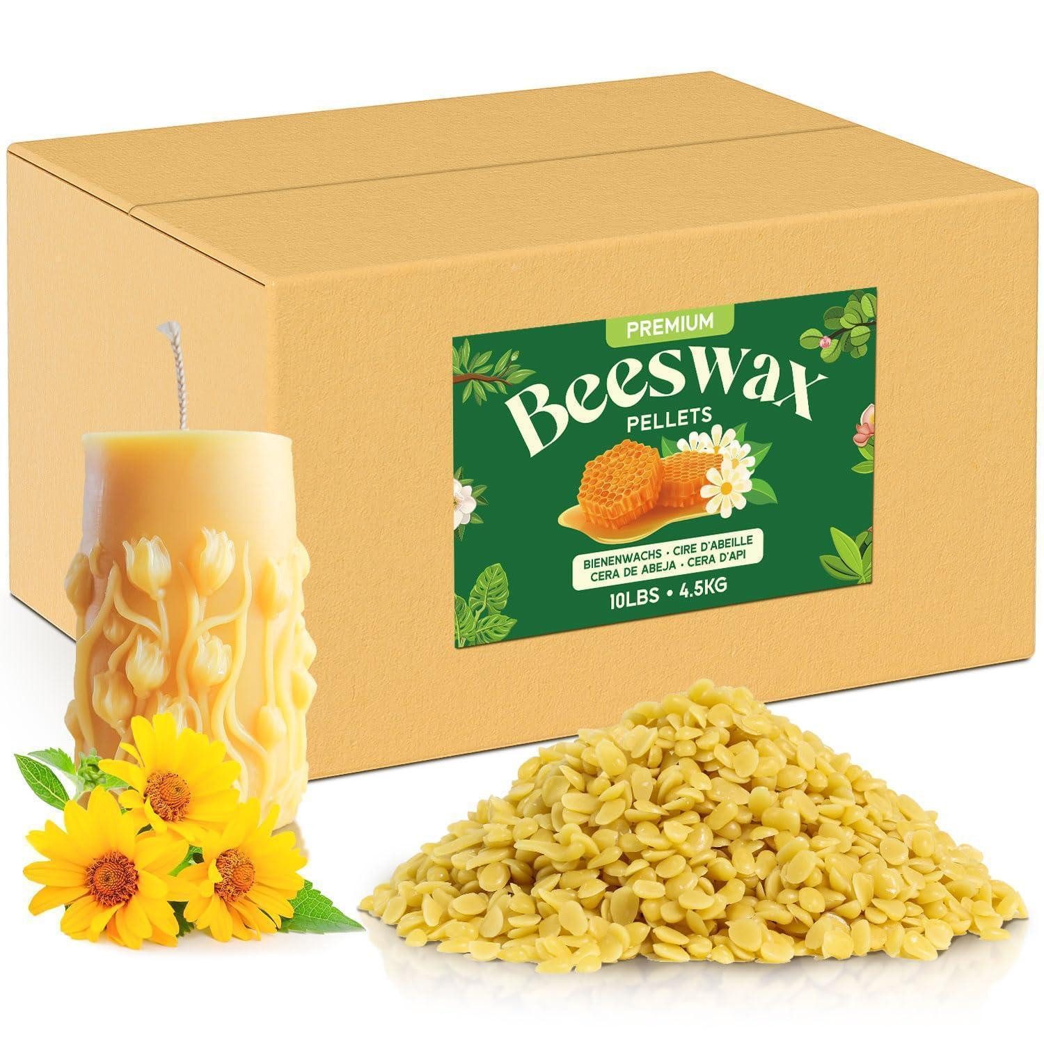 LuxusKollektion Bienenwachskerze Bienenwachs Bio Gelb Pastillen 4.5kg