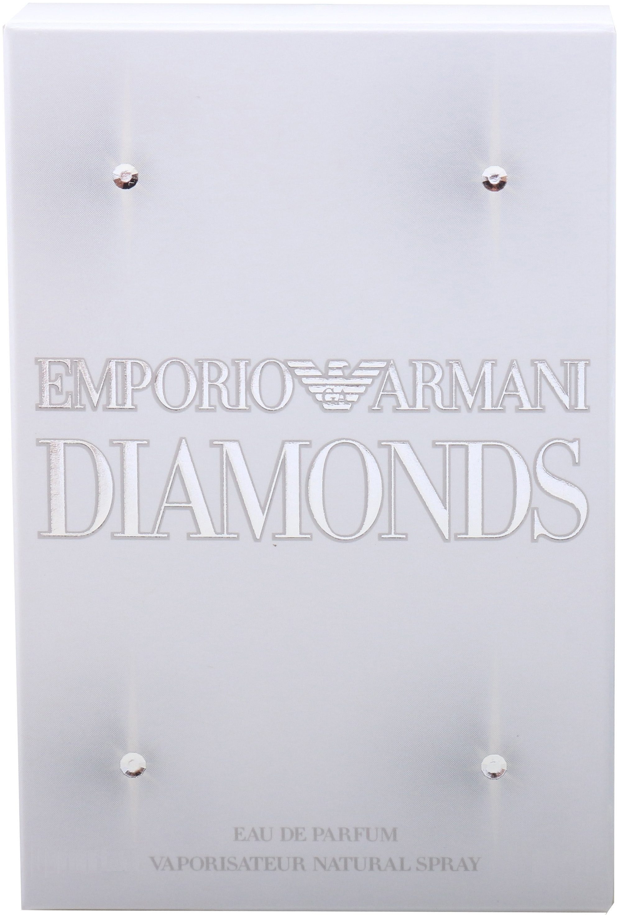 Giorgio Armani Eau de Parfum DIAMONDS, EDP, blumig-orientalischer Damenduft mit Himbeere, Rose und Vanille