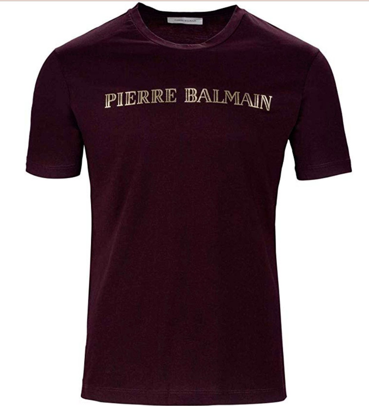 Balmain T-Shirt PIERRE BALMAIN T-shirt Logo Baumwolle Shirt