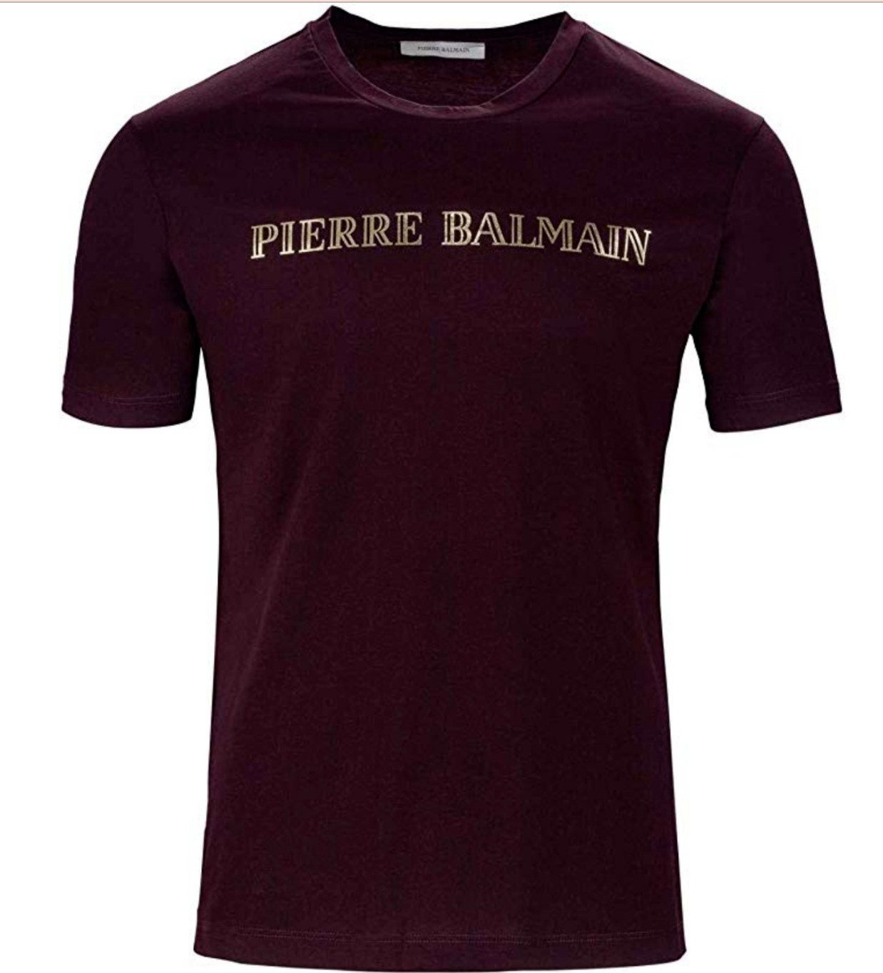 Balmain Paris T-Shirt Pierre Balmain Logo Baumwolle Top