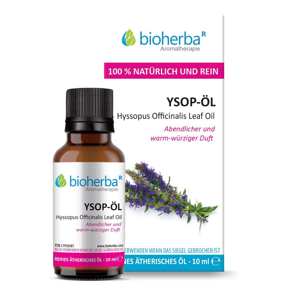BIOHERBA R Pflege-Set Ysop-Öl Reines ätherisches Öl 10 ml