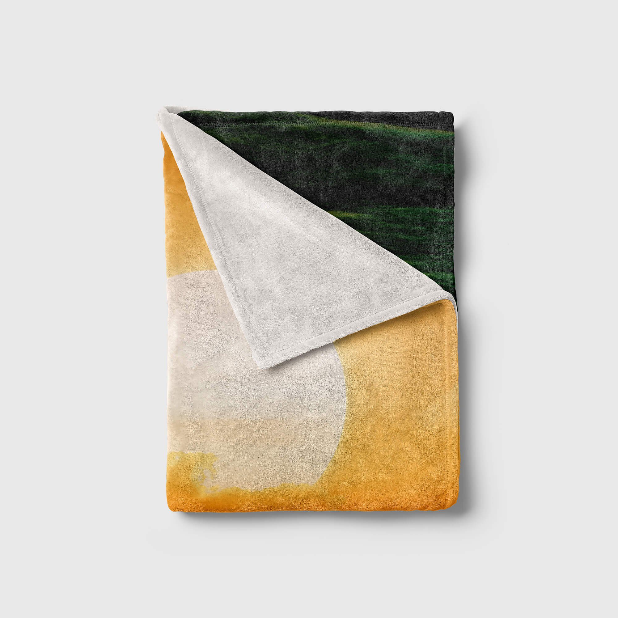 Sinus Saunatuch Fotomotiv So, Kuscheldecke Art Handtuch mit Handtuch Handtücher Strandhandtuch Baumwolle-Polyester-Mix (1-St), Sonnenuntergang