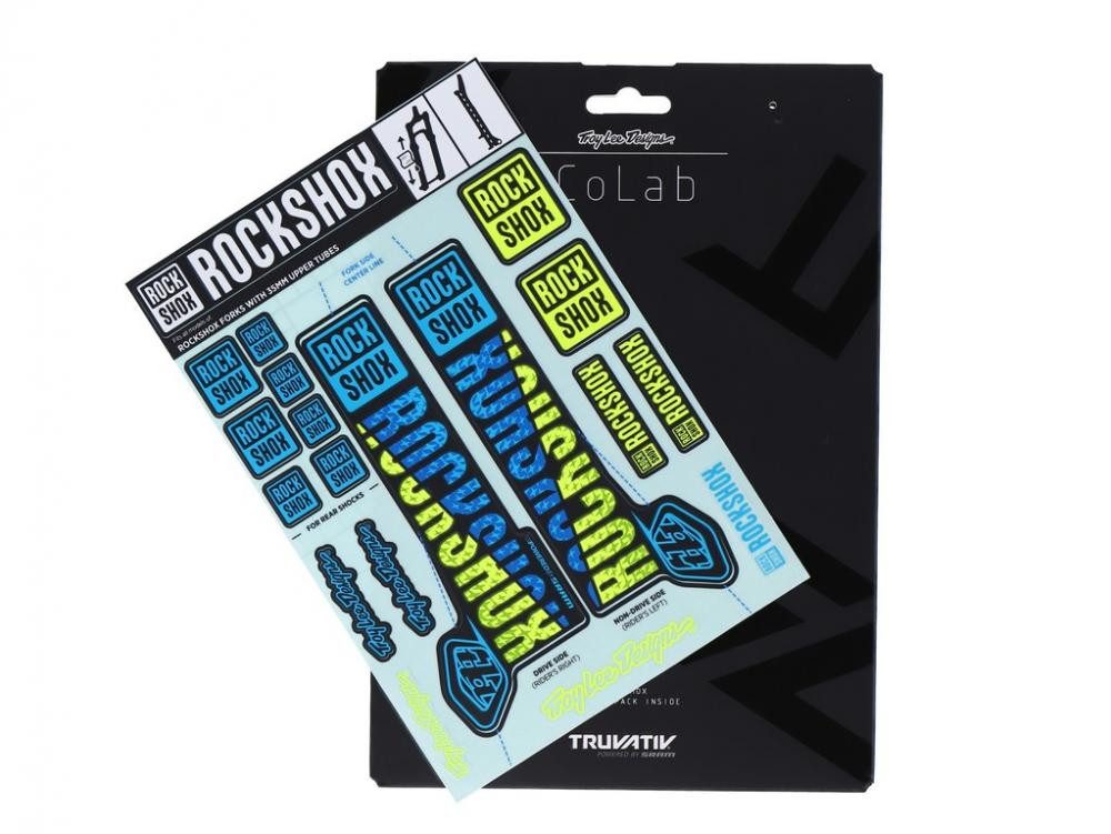 RockShox Federgabel Rockshox Dekor Kit Troy Lee Designs-B/G 35mm Pike/Lyrik/Yari/Domain/Re