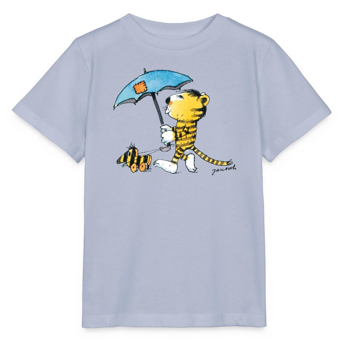 T-Shirt Janosch Kleiner Tiger Tigerente Mit Schirm Kinder Basic T-Shirt