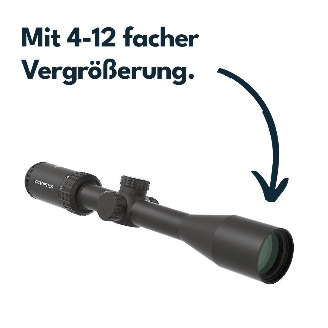Vector Optics Victoptics VIOC-04 SOI 4-12x40 Zielfernrohr (Ideal für Jagd, Sport und Airsoft)