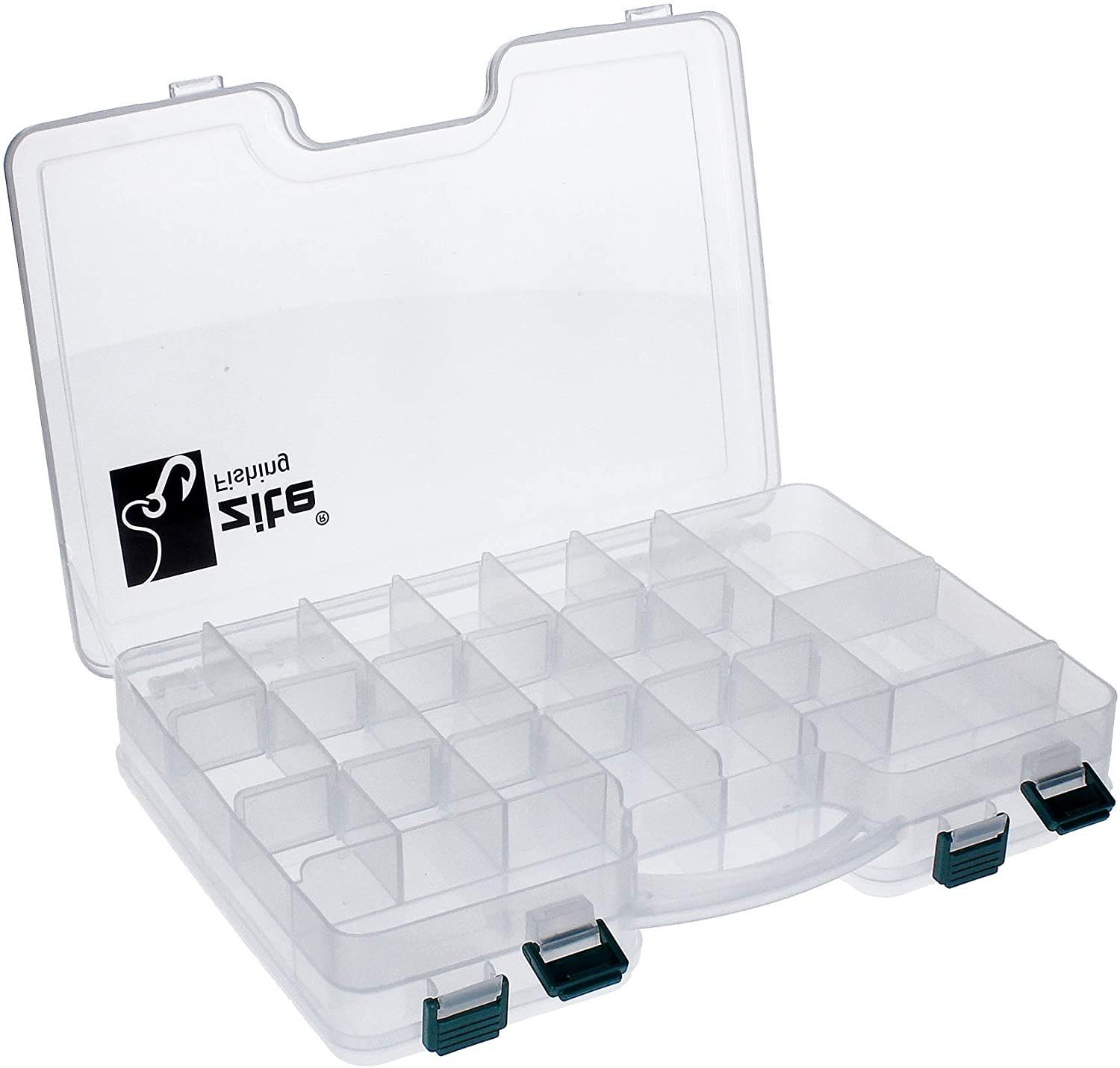Angelkoffer Angelbox Doppelseitig Transparent