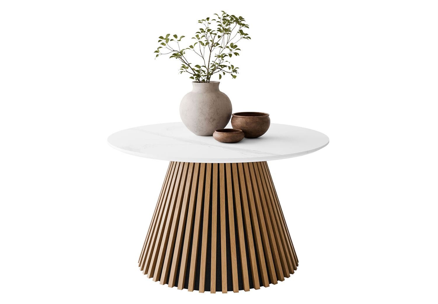 Lookway Couchtisch MISTY mit Lamellenbasis