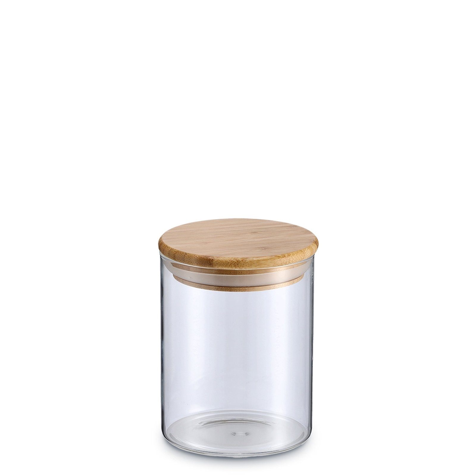 Holz, 750 Lebensmittelaufbewahrung Glas, Vorratsglas mit ml, Vorratsglas 1-tlg), Neuetischkultur Deckel Bamboo (Stück,