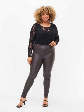 Zizzi Leggings (1-tlg) Plain/ohne Details