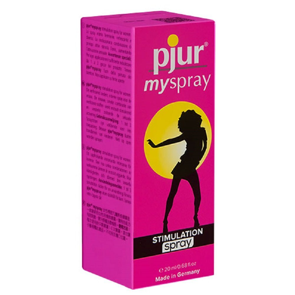 PJUR Stimulationsgel MY SPRAY Stimulation Spray Spray-Flasche mit 20ml, 1-tlg., prickelndes Spray für intensives sexuelles Empfinden mehr