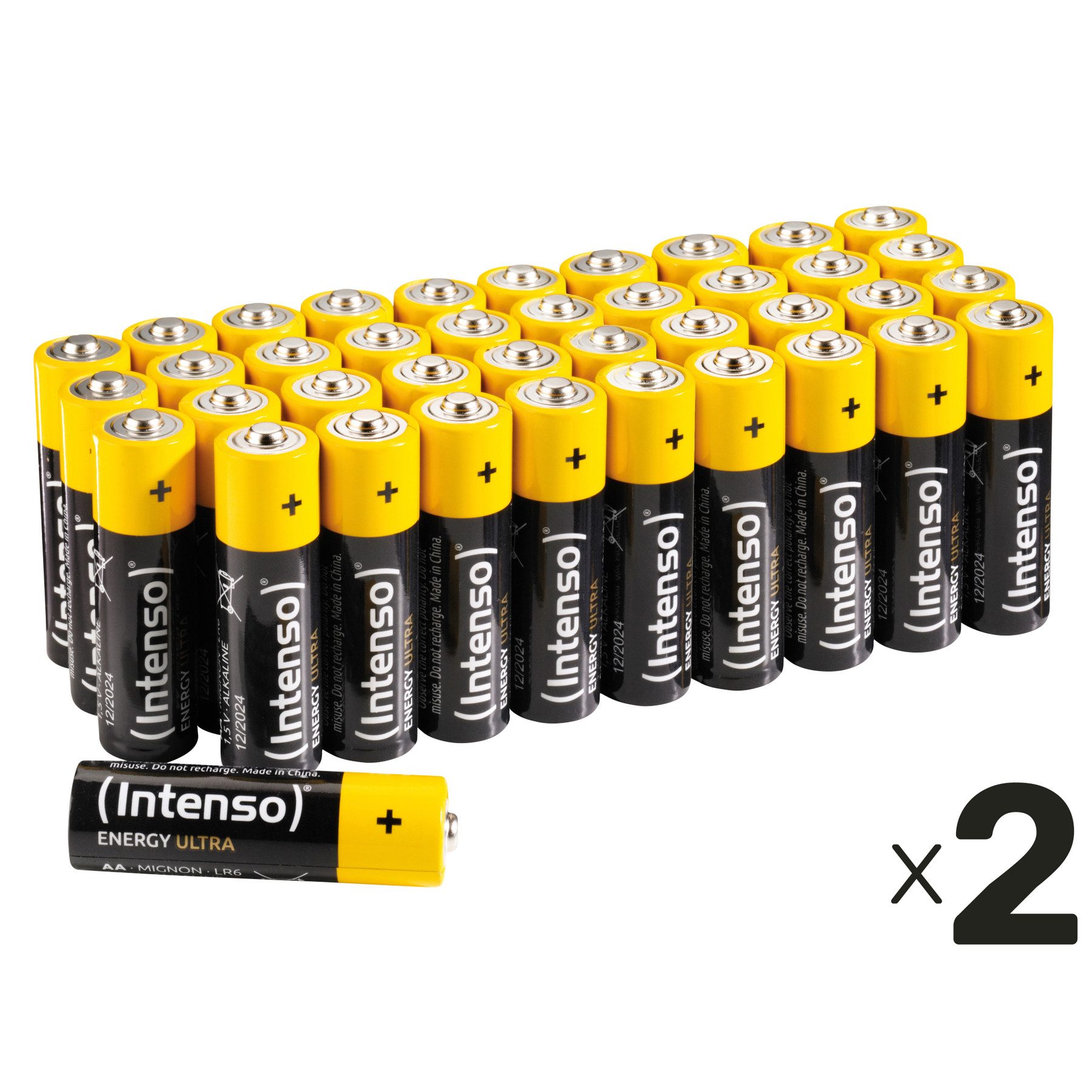 Intenso INTENSO Mignon-Batterie-Set Energy Ultra, AA LR06, Alkaline, 80 Stück Batterie