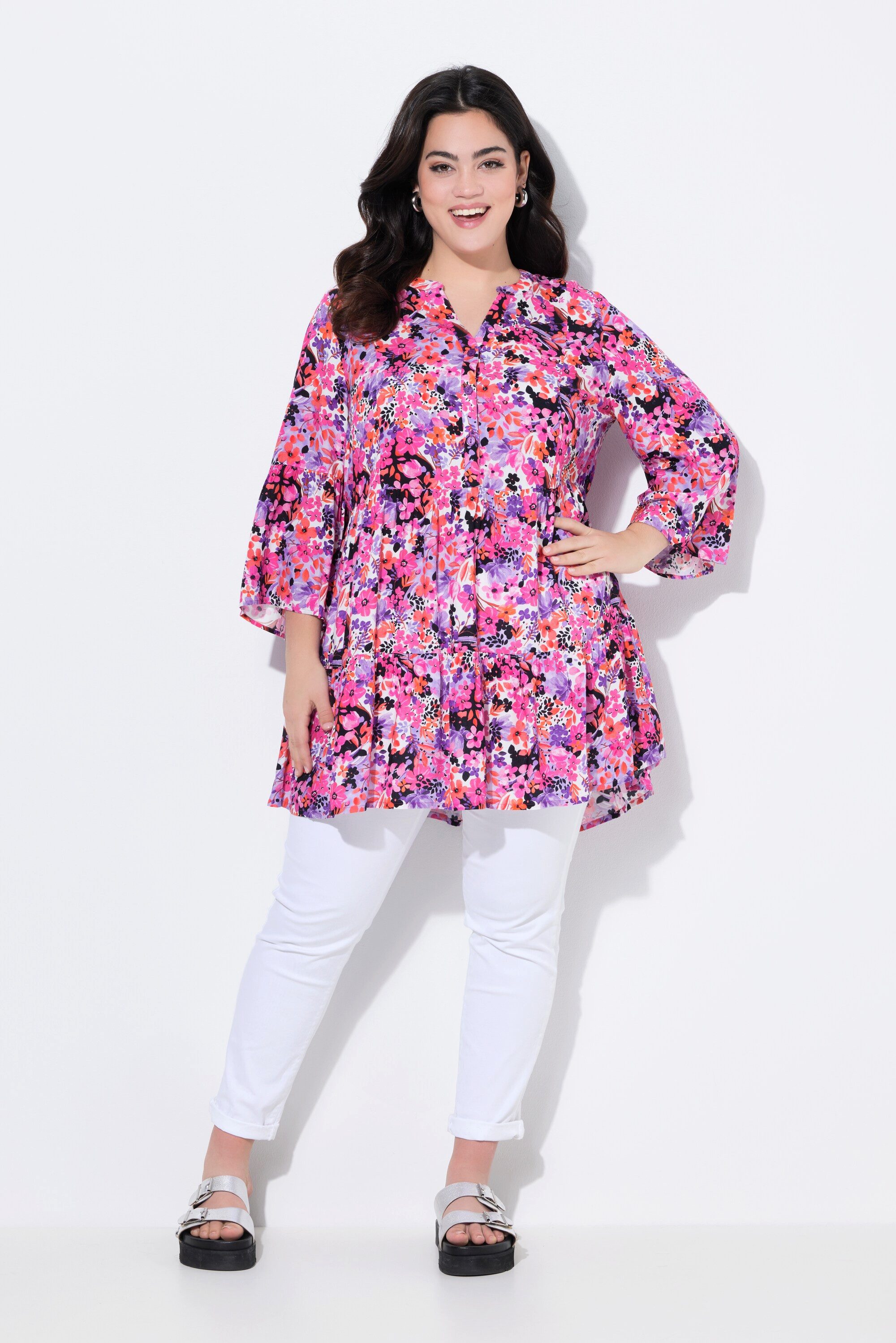 Angel of Style Tunika Tunika-Bluse Ausschnitt günstig online kaufen