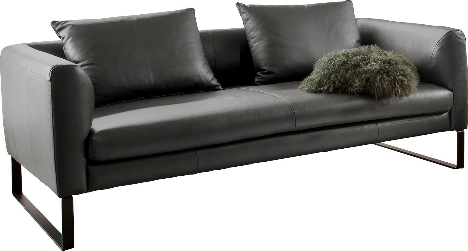 3C Candy 2,5-Sitzer Avola elegantes Leder Sofa mit tollem Sitzkomfort, bequem, tolle Details und hochwertige Verarbeitung