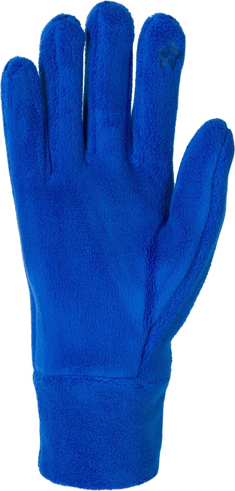 styleBREAKER Fleecehandschuhe Einfarbige Fleece Touchscreen Handschuhe Royalblau