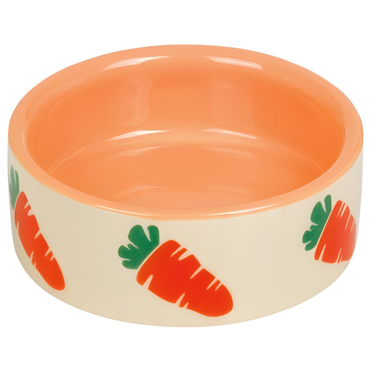 Nobby Futternapf Nager Keramikschale Carrot beige/orange