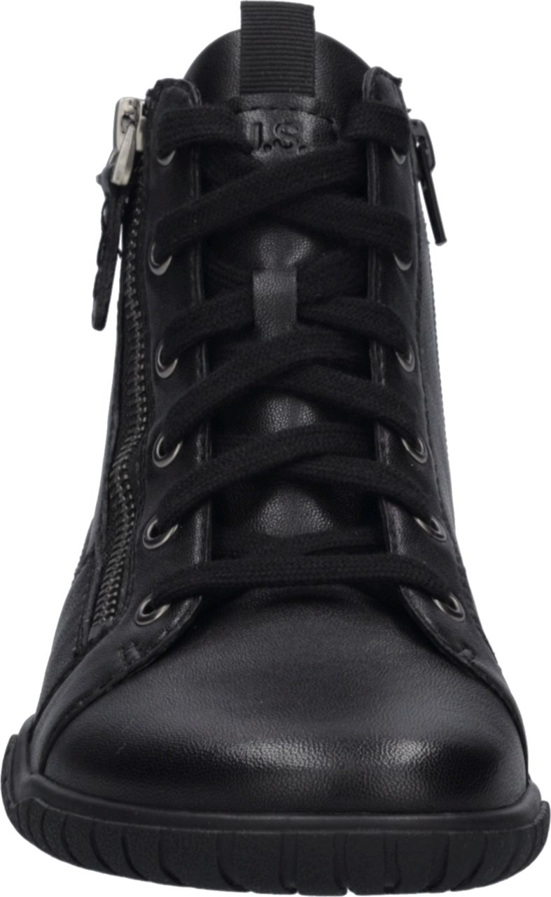 Josef Seibel Wynona 15 Barfußschuh Schnürboots mit zwei Reißverschlüssen, Weite G (weit)