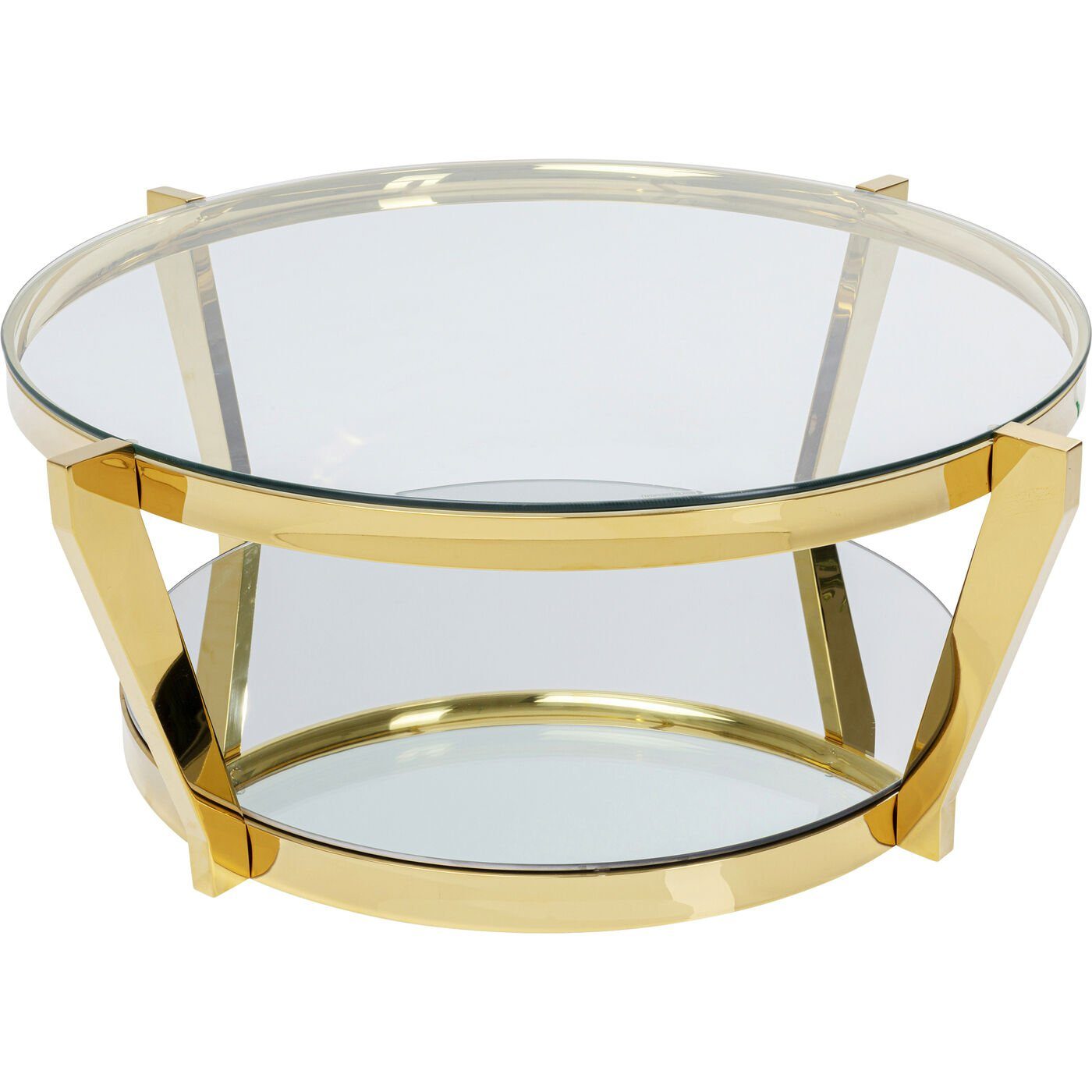 Kare Design Couchtisch Monocolo Gold, Ø90x38 günstig online kaufen
