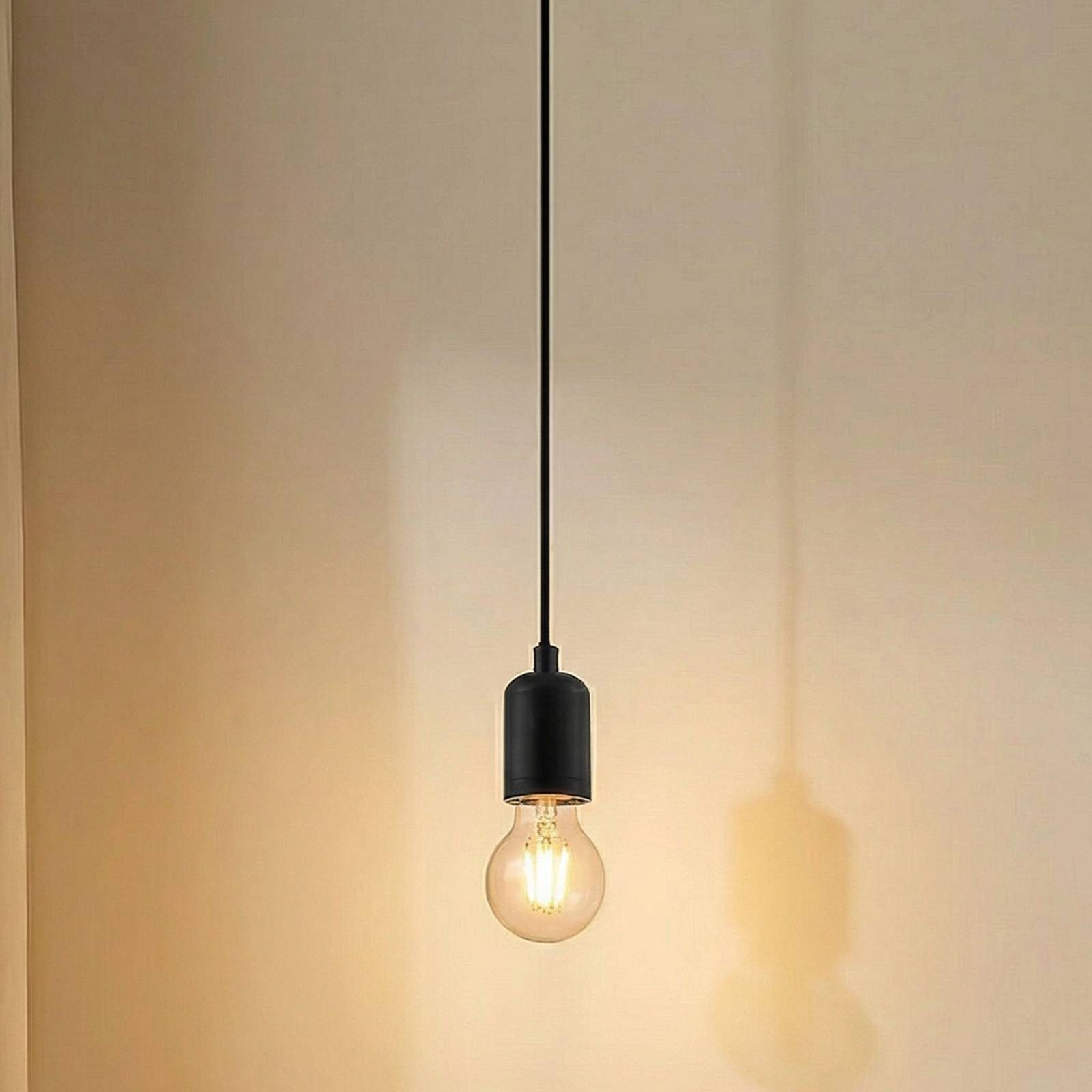 Lindby Hängeleuchte Hattie, Metall, Schwarz IP20, 1 x 15 W LED