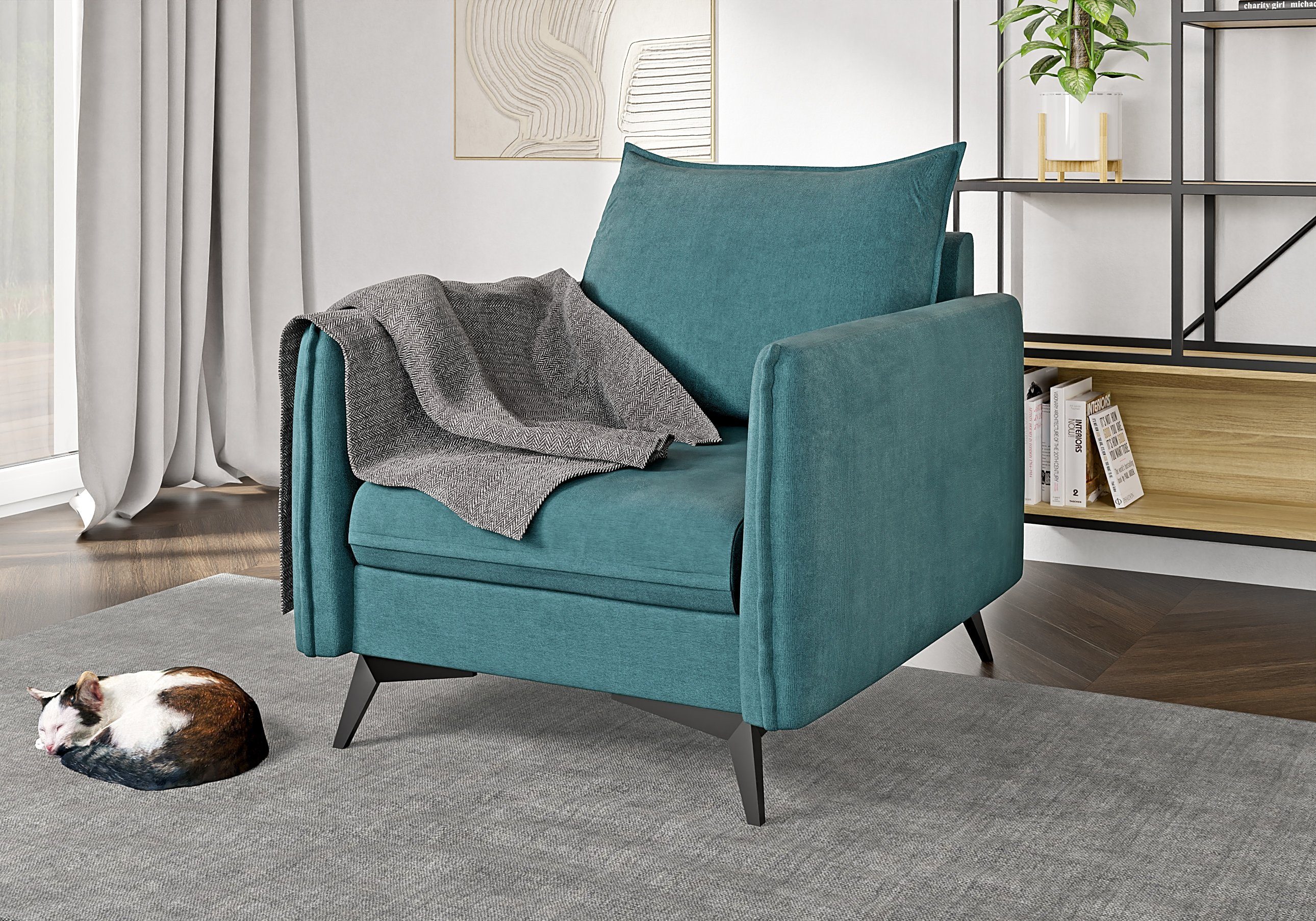 S-Style Möbel Sessel Azalea mit Schwarz günstig online kaufen