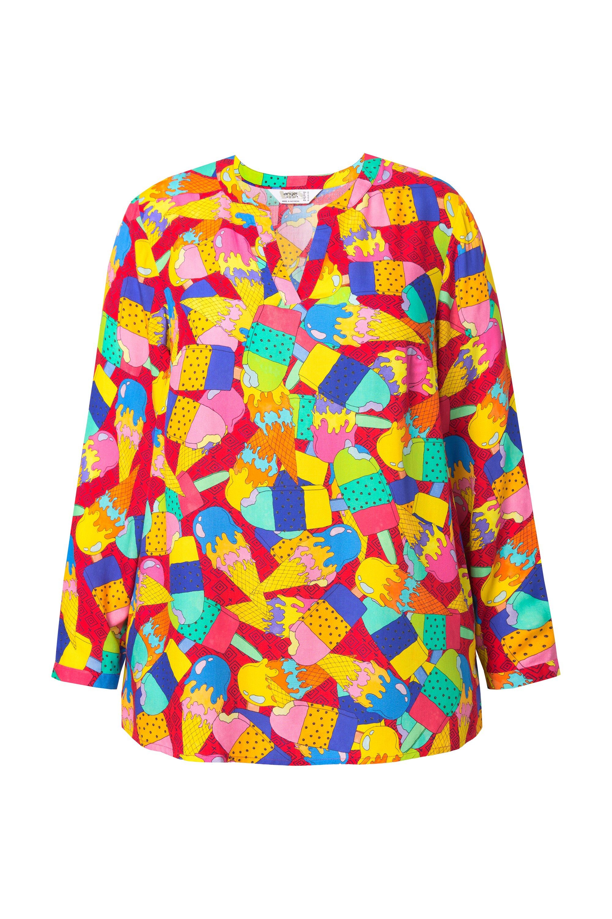 Angel of Style Tunika Tunika farbiges Eis-Muster Langarm günstig online kaufen