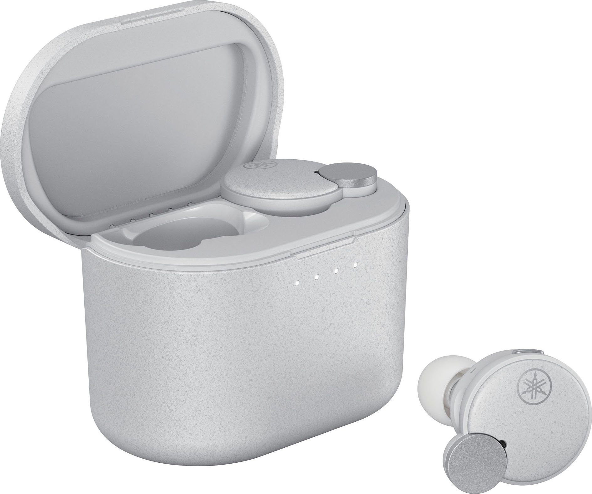 Yamaha TW-E7B In-Ear-Kopfhörer (Active Noise Cancelling (ANC), On-Ear-Erkennung, Sprachsteuerung, Google Assistant, Siri, Bluetooth)