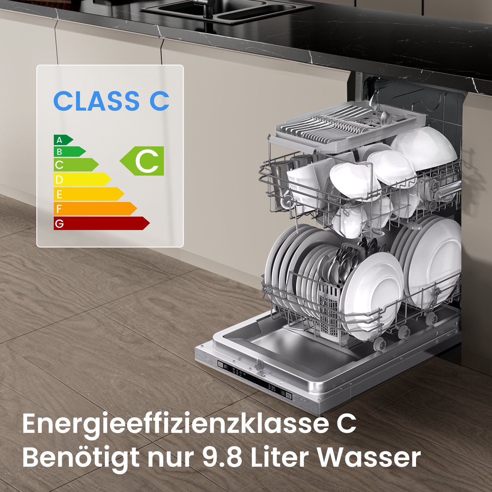 Midea vollintegrierbarer Geschirrspüler SV 5.14K10C
