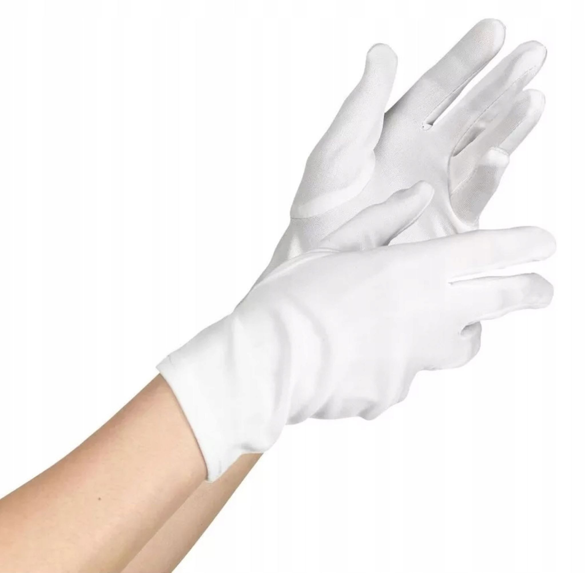 Procos Kostüm Weiß Handschuhe für Engel- oder Nikolauskostüm, Atmungsaktiv