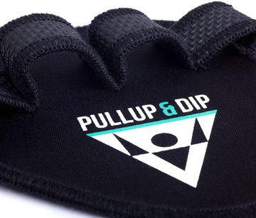 Pullup & Dip Trainingshandschuhe Griffpolster Griffpads für Klimmzüge, Fitness, Bodybuilding atmungsaktiv, Einheitsgröße, Unisex