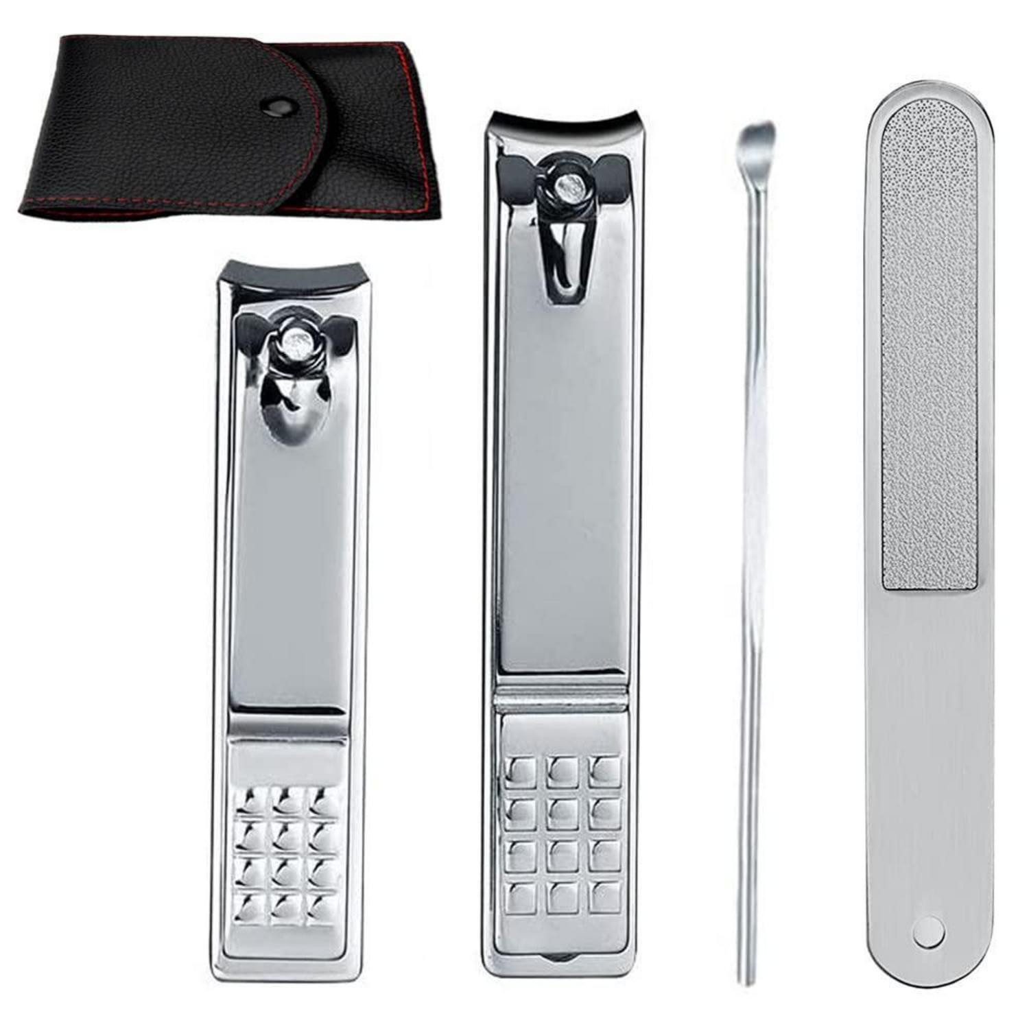 LuxusKollektion Nagelknipser-Set Nagelknipser Set groß klein Nagelfeile Edelstahl