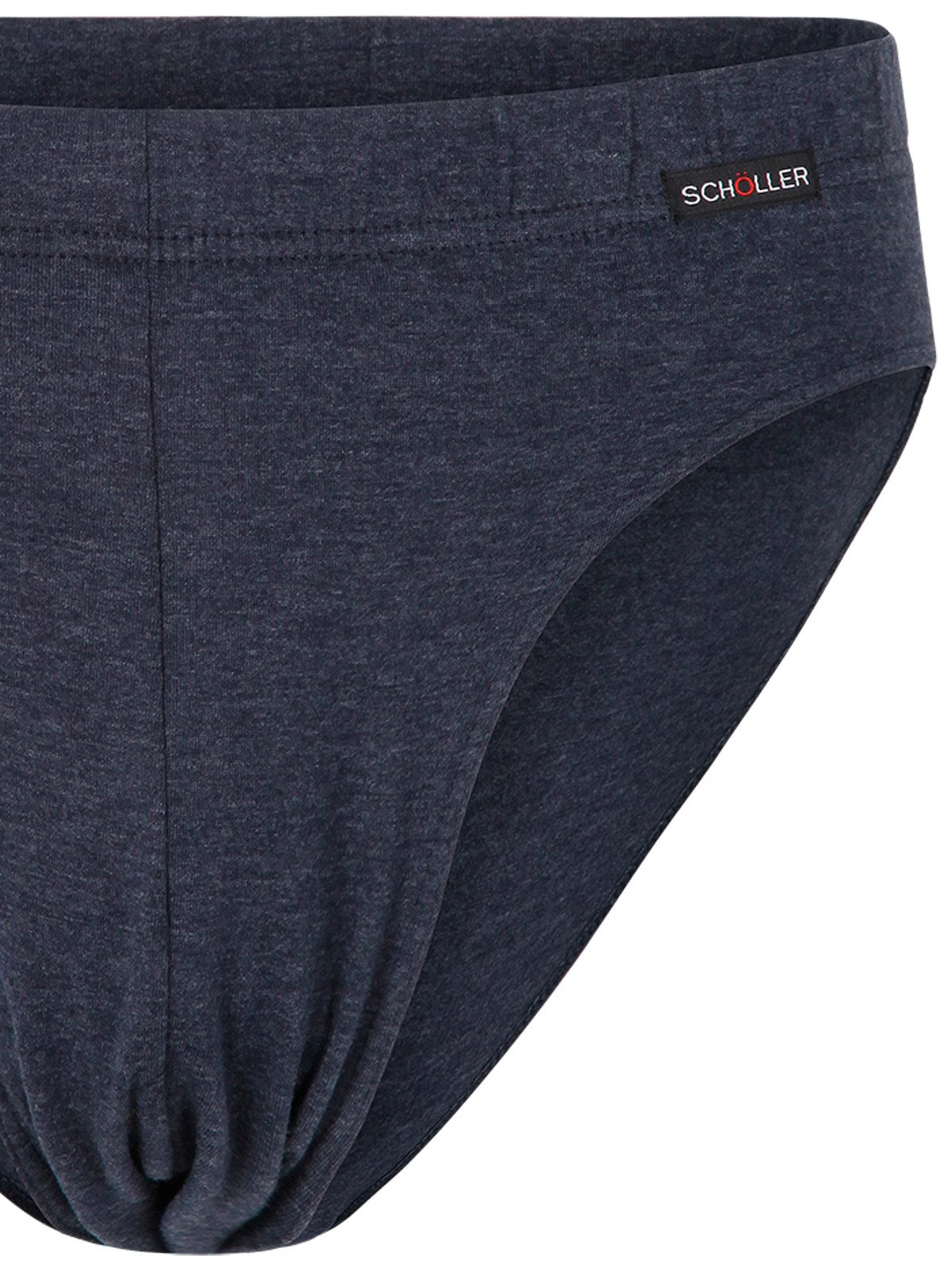 Schöller Slip 3er Pack Herren Slip Elastic-Single (Packung, 3-St) -