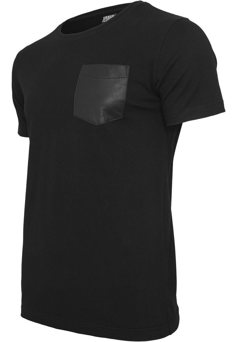 (1-tlg) Synthetic URBAN Tee CLASSICS Pocket black/black Leather T-Shirt T-Shirt