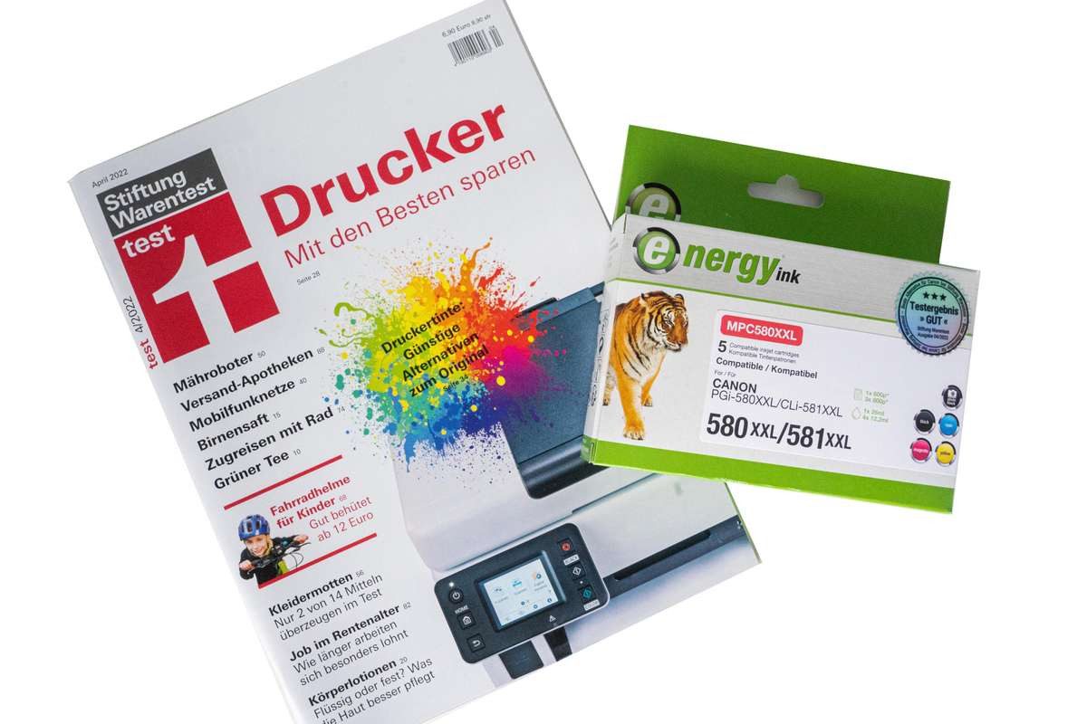 Energy-ink Multipack CB580XXL ersetzt Canon PGI-580 XXL / CLI-581 XXL Tintenpatrone (kompatibel, mehrfarbig)